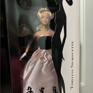 Barbie Silhouette Doll with Pink and Black Design